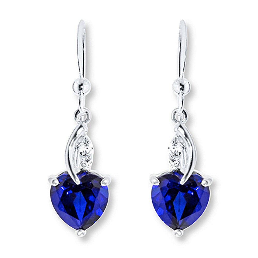 Lab-Created Sapphire Sterling Silver Earrings 1gcui0Ue Lab-Created Sapphire Sterling Silver Earrings 1gcui0Ue