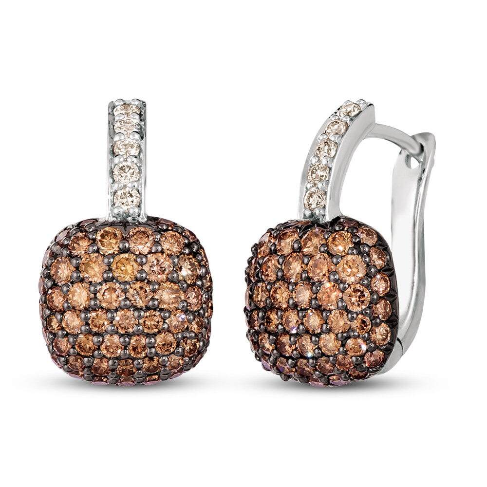 Le Vian Chocolate Diamond Earrings 1-5/8 ct tw 14K Vanilla Gold 1lv1p4Kg Le Vian Chocolate Diamond Earrings 1-5/8 ct tw 14K Vanilla Gold 1lv1p4Kg