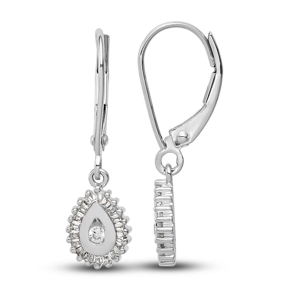 Diamond Halo Earrings 1/4 ct tw Round 14K White Gold 1pLp62JP Diamond Halo Earrings 1/4 ct tw Round 14K White Gold 1pLp62JP