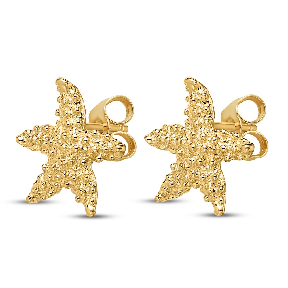 Mini Starfish Stud Earrings 14K Yellow Gold 2HFjqSPL Mini Starfish Stud Earrings 14K Yellow Gold 2HFjqSPL
