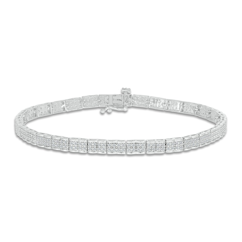 Diamond Bracelet 1/2 ct tw Round 10K White Gold 2OtwS5Im Diamond Bracelet 1/2 ct tw Round 10K White Gold 2OtwS5Im