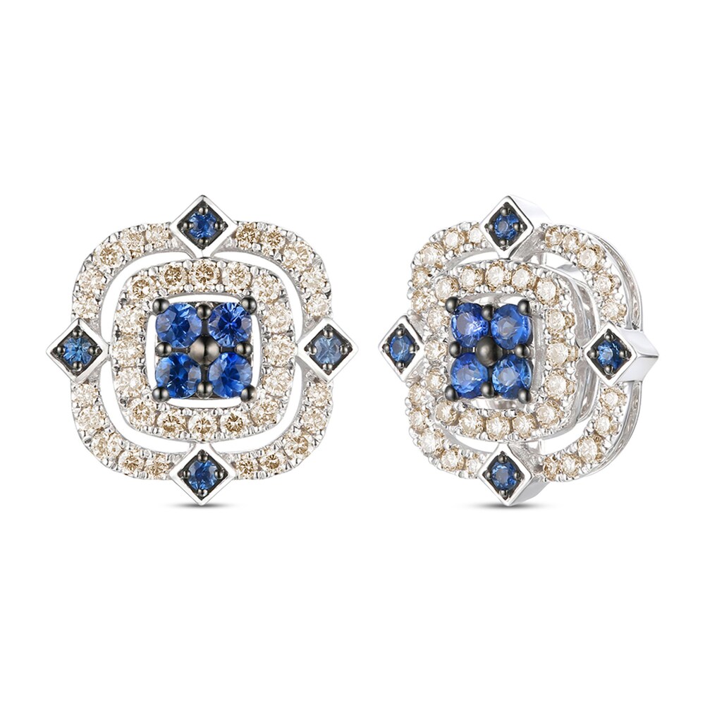 Le Vian Natural Blue Sapphire Earrings 7/8 ct tw Diamonds 14K Vanilla Gold 3HoaQEYm Le Vian Natural Blue Sapphire Earrings 7/8 ct tw Diamonds 14K Vanilla Gold 3HoaQEYm