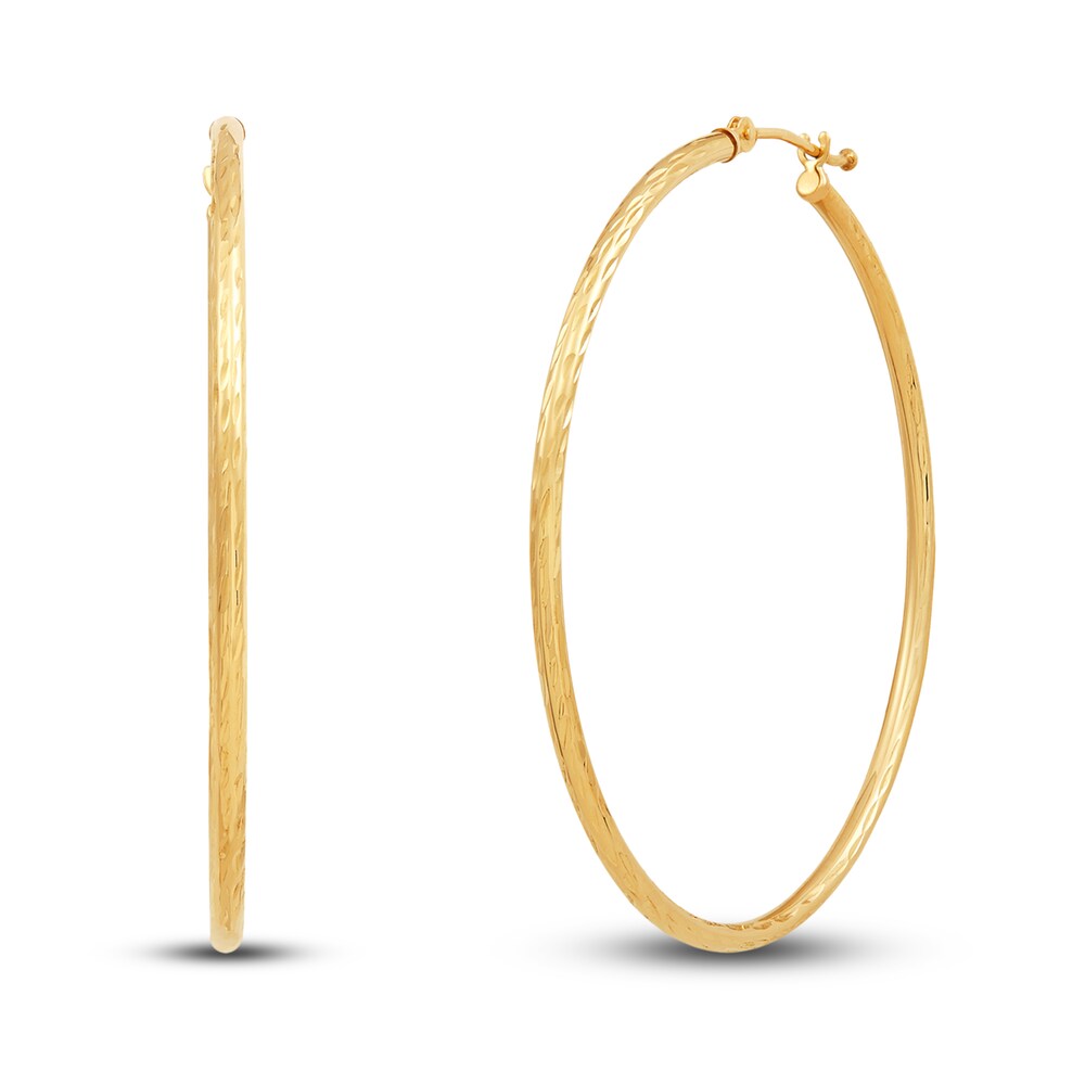 Round Tube Hoop Earrings 10K Yellow Gold 3dFC5sxp Round Tube Hoop Earrings 10K Yellow Gold 3dFC5sxp