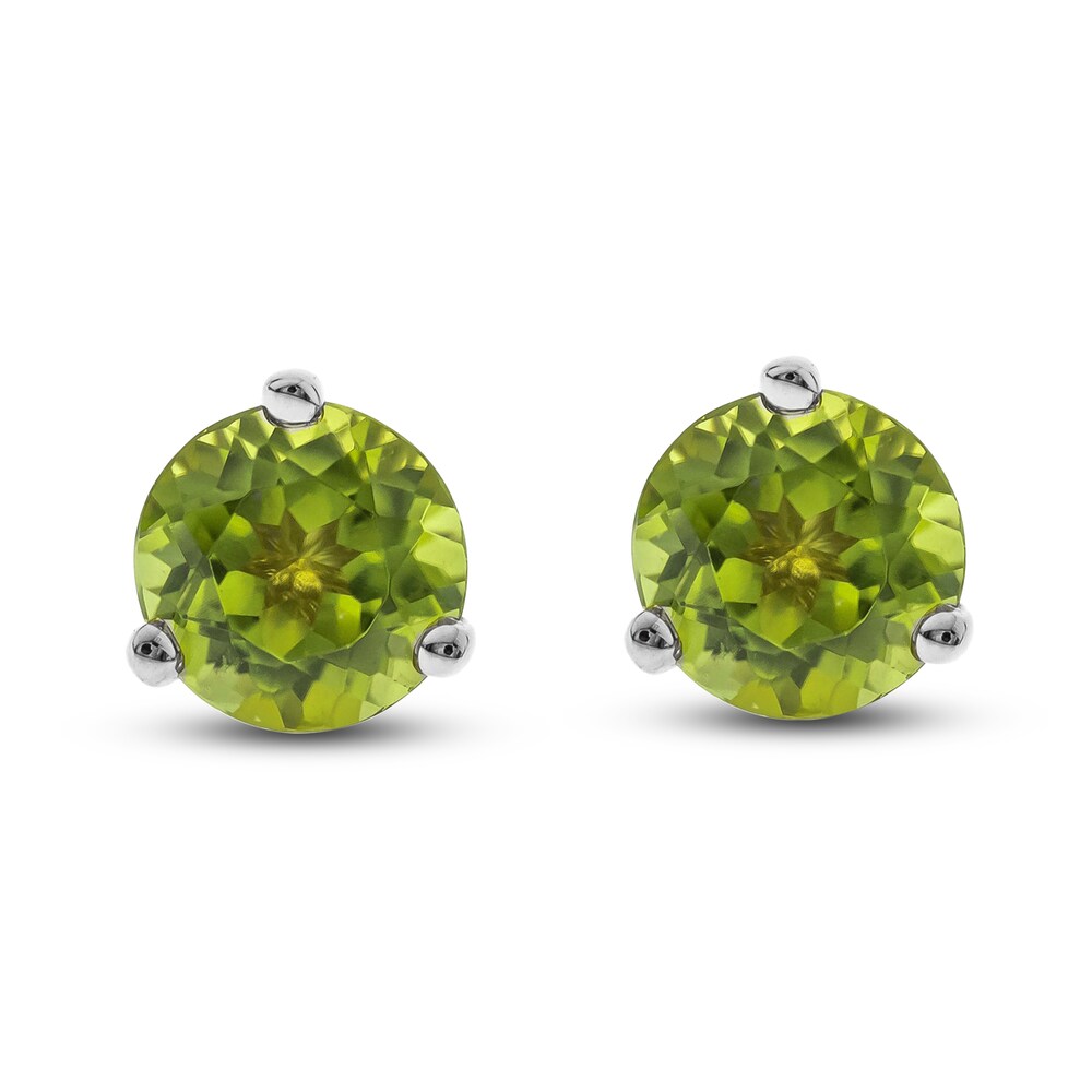 Natural Peridot Martini Stud Earrings 14K White Gold 3tsbLek2 Natural Peridot Martini Stud Earrings 14K White Gold 3tsbLek2