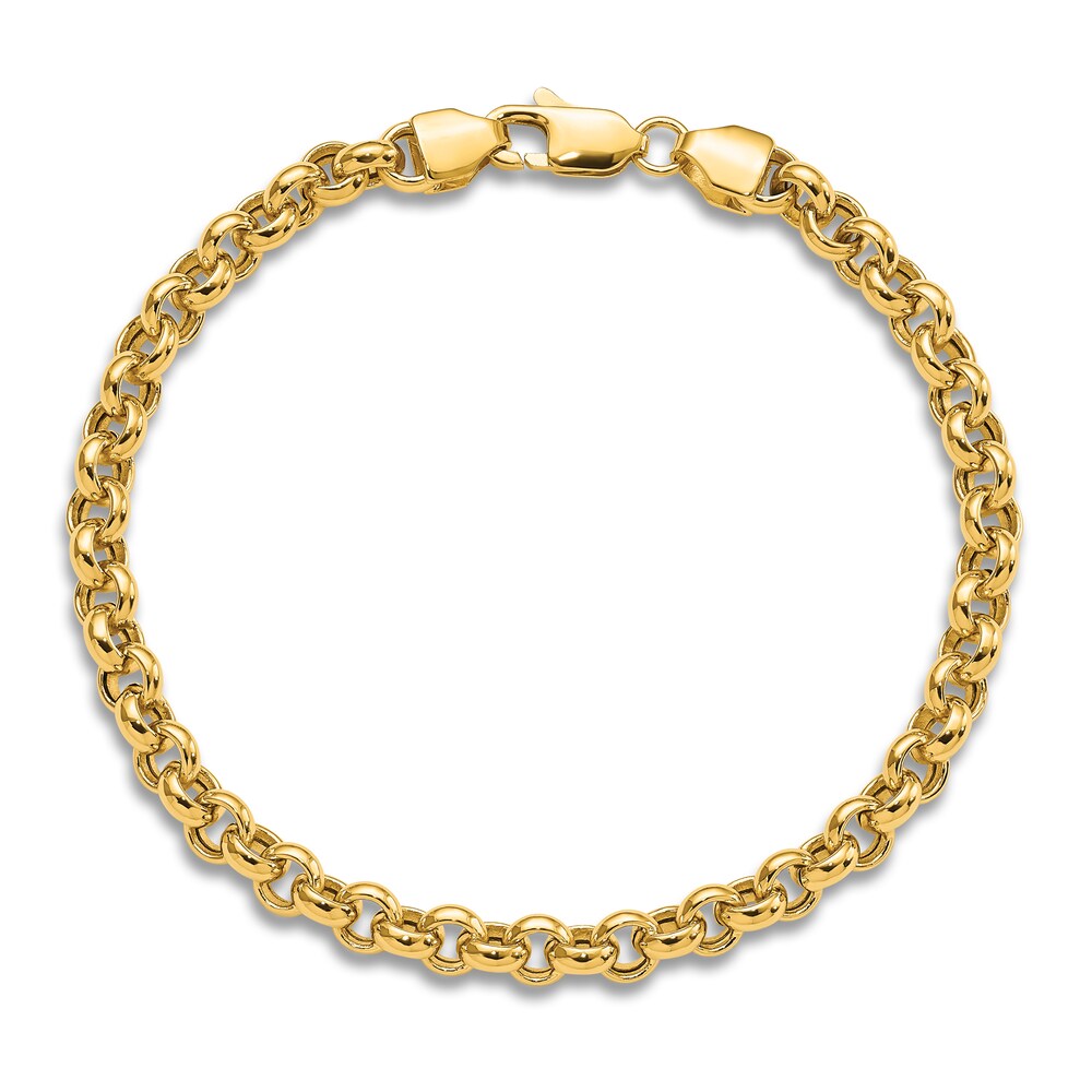Rolo Link Bracelet 14K Yellow Gold 4PJAKNbb Rolo Link Bracelet 14K Yellow Gold 4PJAKNbb