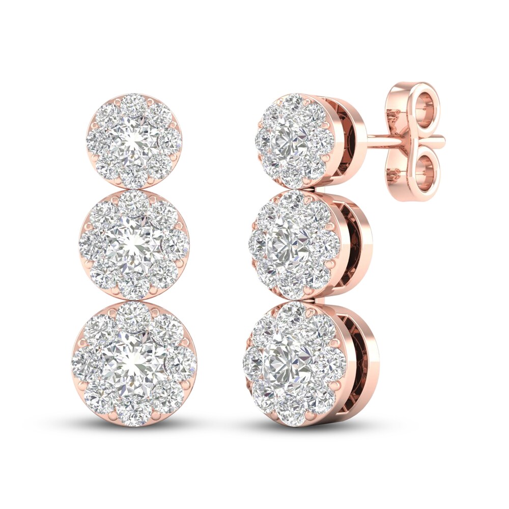 Diamond Earrings 1 ct tw Round 14K Rose Gold 4dPvp6ME Diamond Earrings 1 ct tw Round 14K Rose Gold 4dPvp6ME