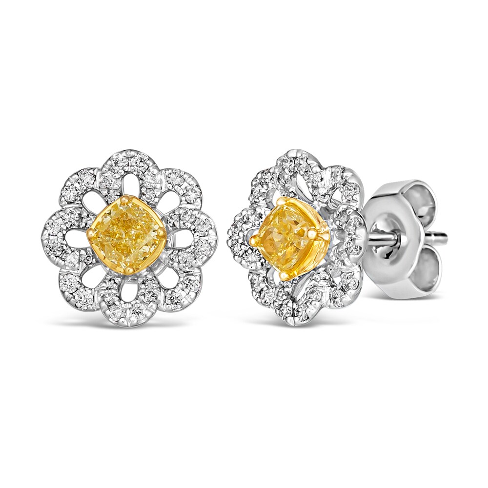 Le Vian Sunny Yellow Diamond Stud Earrings 5/8 ct tw Round 14K Two-Tone Gold 4obpbt9U Le Vian Sunny Yellow Diamond Stud Earrings 5/8 ct tw Round 14K Two-Tone Gold 4obpbt9U