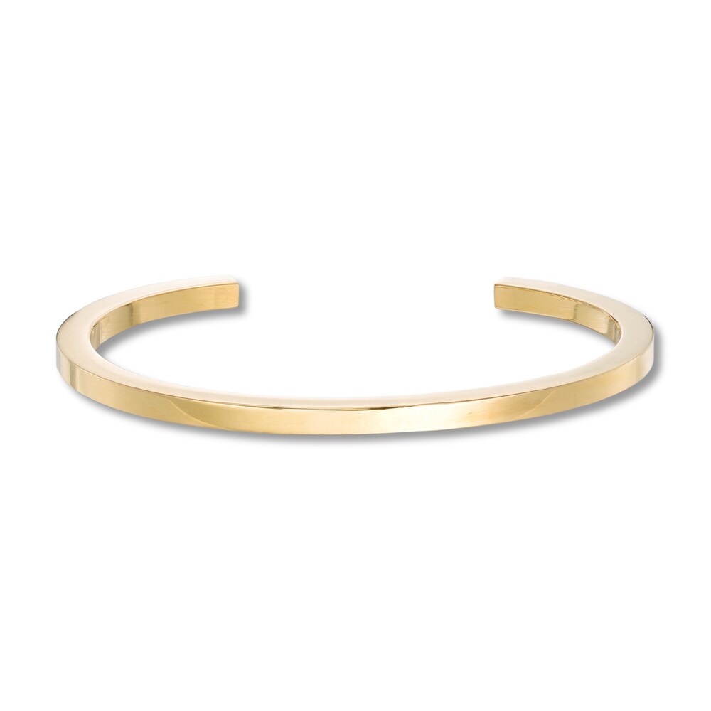 Stella Valle Letter E Bangle Bracelet 18K Gold-Plated Brass 5R54wskU Stella Valle Letter E Bangle Bracelet 18K Gold-Plated Brass 5R54wskU