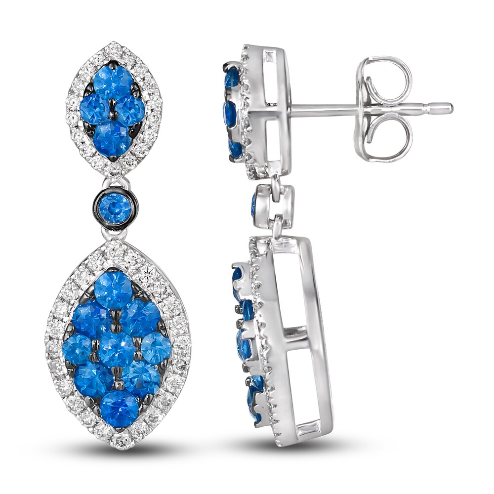 Le Vian Natural Blue Sapphire Earrings 1/3 ct tw Diamonds 14K Vanilla Gold 5nZdSFmj Le Vian Natural Blue Sapphire Earrings 1/3 ct tw Diamonds 14K Vanilla Gold 5nZdSFmj