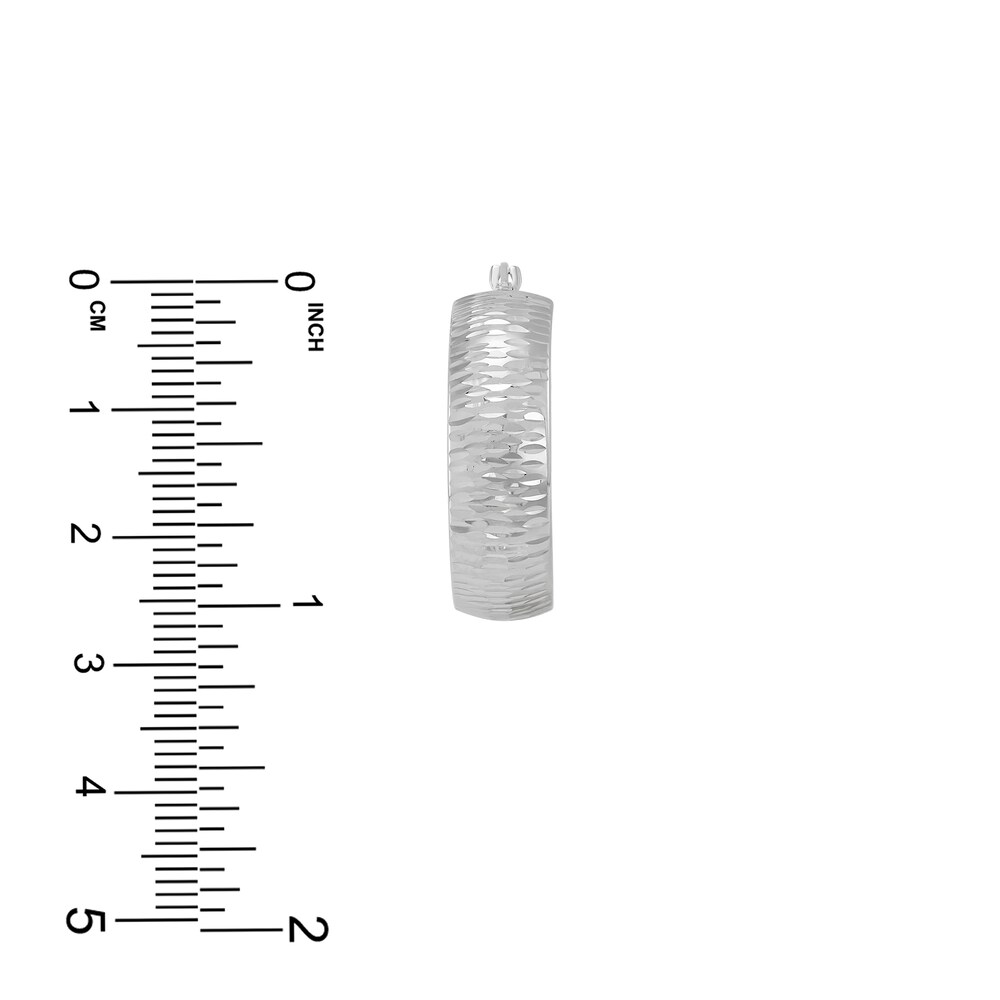 Tube Hoop Earrings 10K White Gold 20mm 61KQjLWR Tube Hoop Earrings 10K White Gold 20mm 61KQjLWR