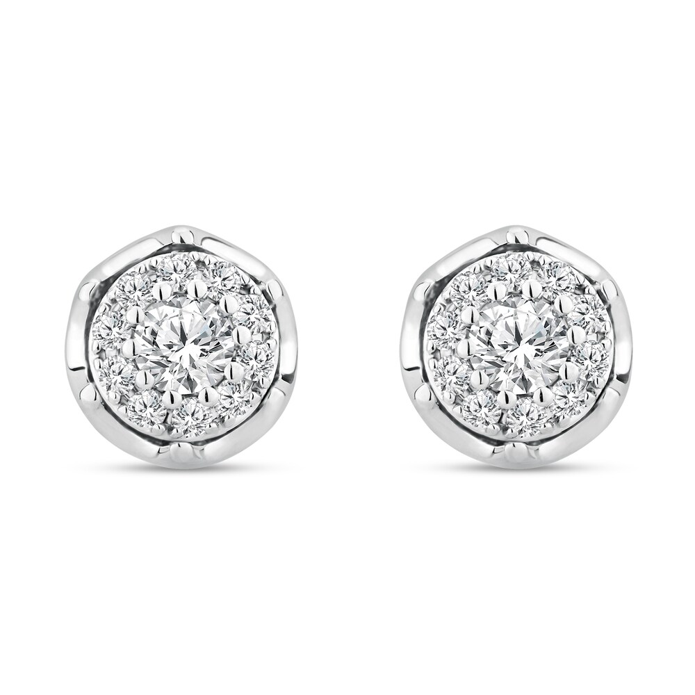 Diamond Stud Earrings 3/4 ct tw Round 14K White Gold 6HMAjCXL Diamond Stud Earrings 3/4 ct tw Round 14K White Gold 6HMAjCXL