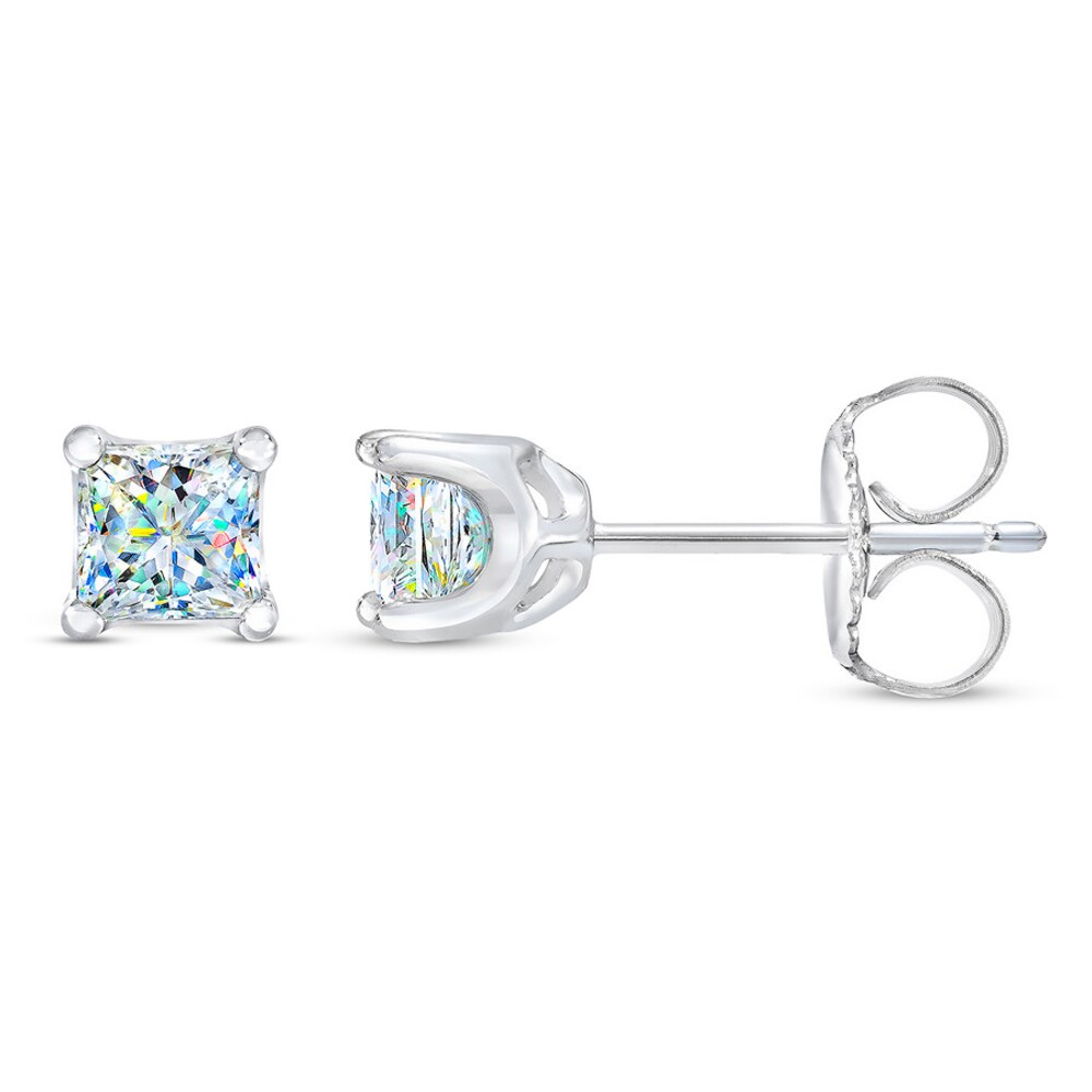 THE LEO First Light Diamond Solitaire Earrings Princess 1/2 ct tw 14K White Gold (I1/I) 7WceQvds THE LEO First Light Diamond Solitaire Earrings Princess 1/2 ct tw 14K White Gold (I1/I) 7WceQvds