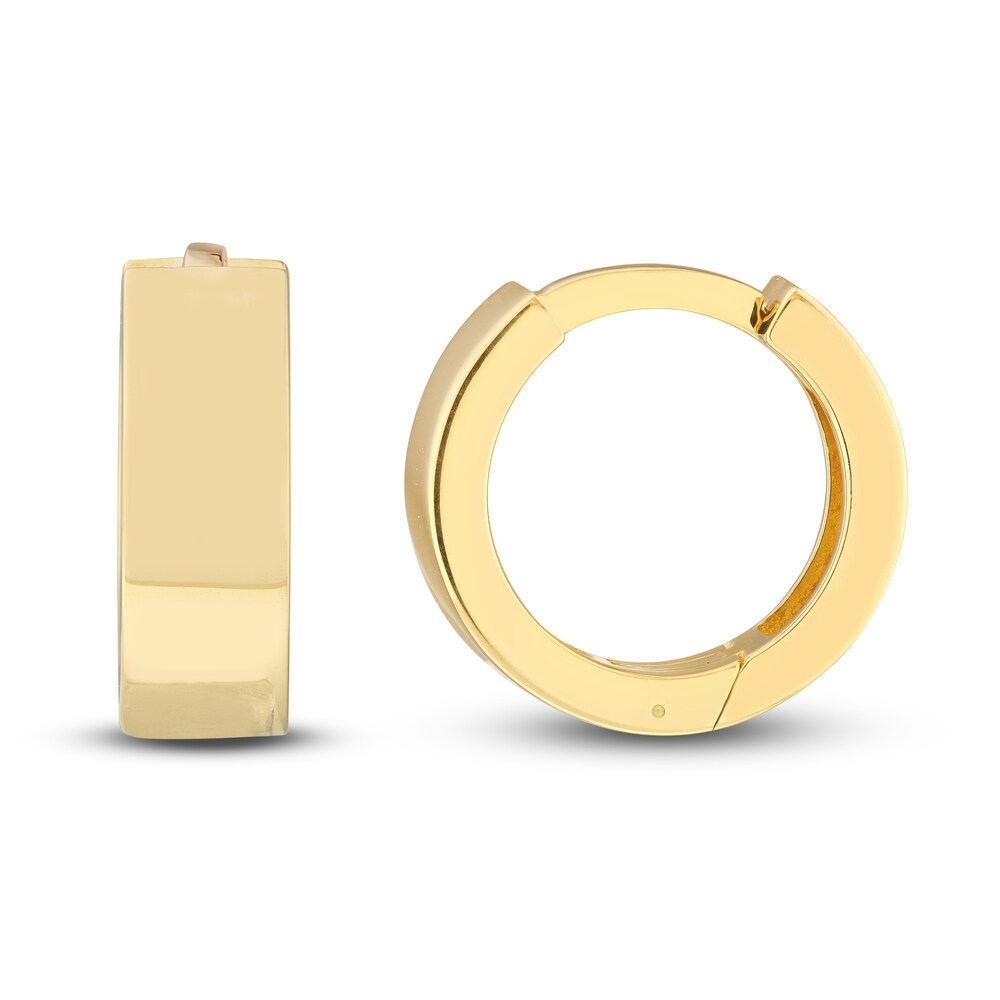 Round Huggie Earrings 14K Yellow Gold 7wtIjK79 Round Huggie Earrings 14K Yellow Gold 7wtIjK79