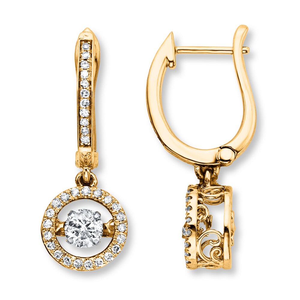 Diamonds in Rhythm 1 ct tw Earrings 14K Yellow Gold 7z5cC8Oo Diamonds in Rhythm 1 ct tw Earrings 14K Yellow Gold 7z5cC8Oo