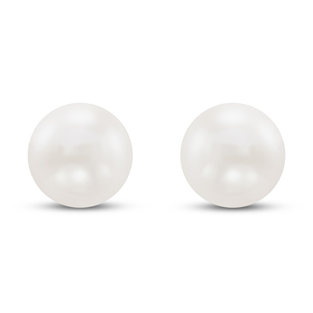 Cultured Pearl Stud Earrings 14K Yellow Gold 10.5mm 8IvLyRp7 Cultured Pearl Stud Earrings 14K Yellow Gold 10.5mm 8IvLyRp7