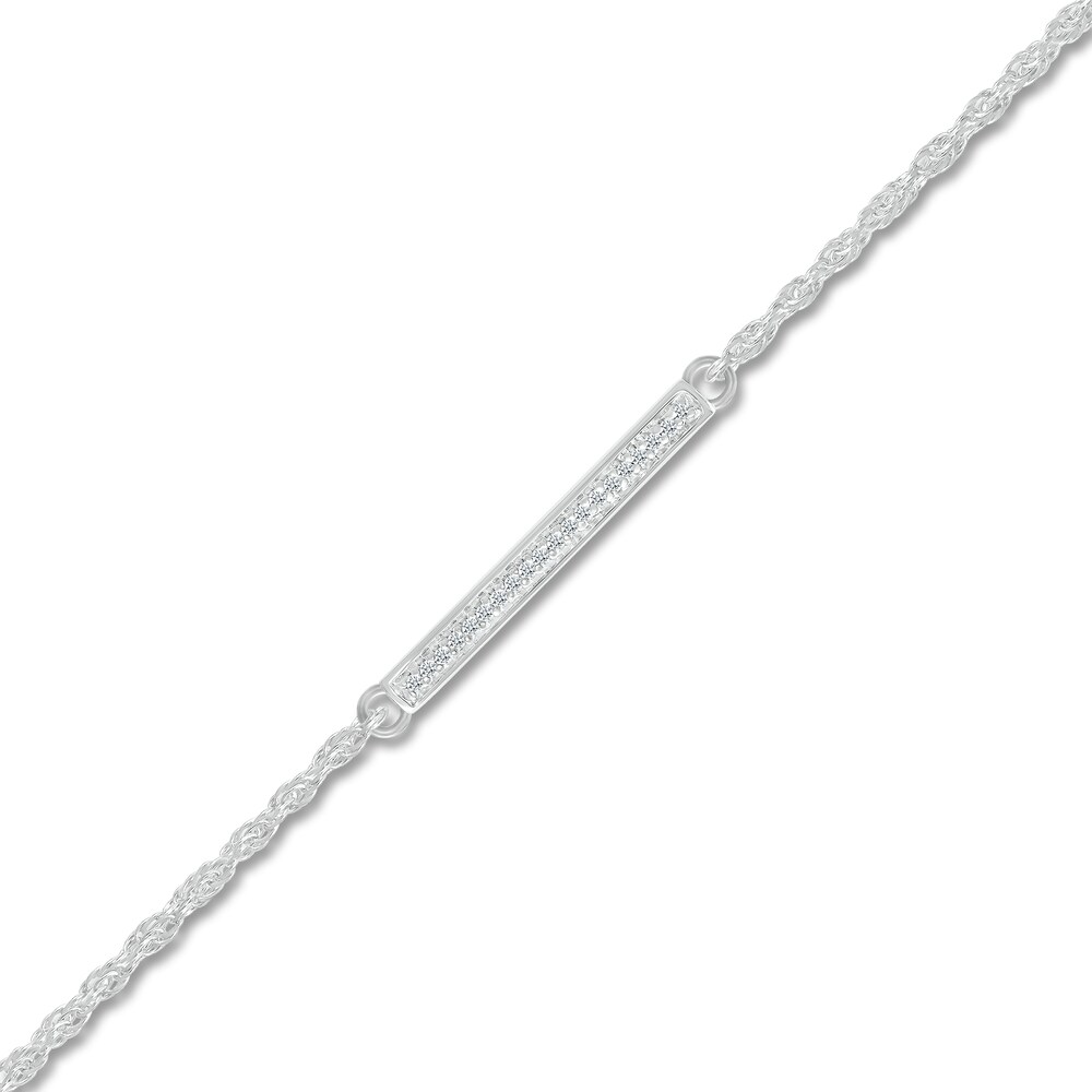 Diamond Bracelet 1/15 ct tw Round-cut Sterling Silver 8vOt6fiY Diamond Bracelet 1/15 ct tw Round-cut Sterling Silver 8vOt6fiY