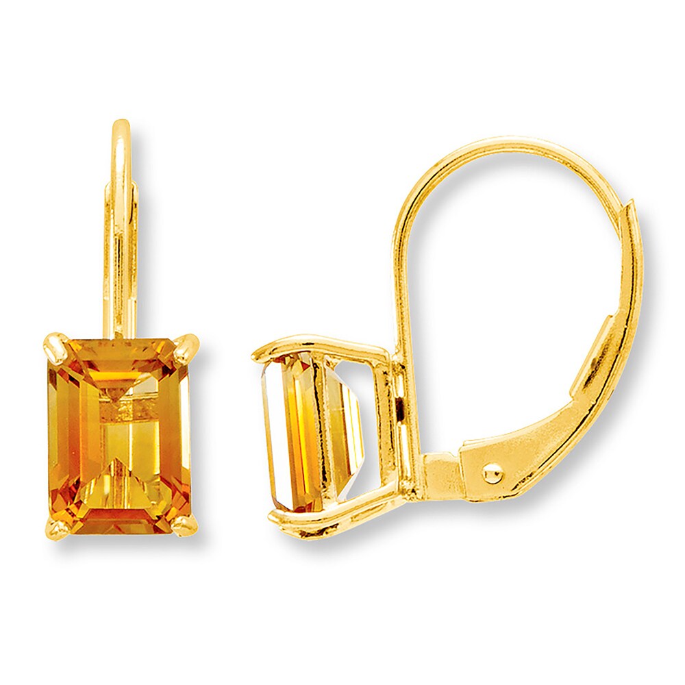 Citrine Earrings 14K Yellow Gold 9505wrn4 Citrine Earrings 14K Yellow Gold 9505wrn4