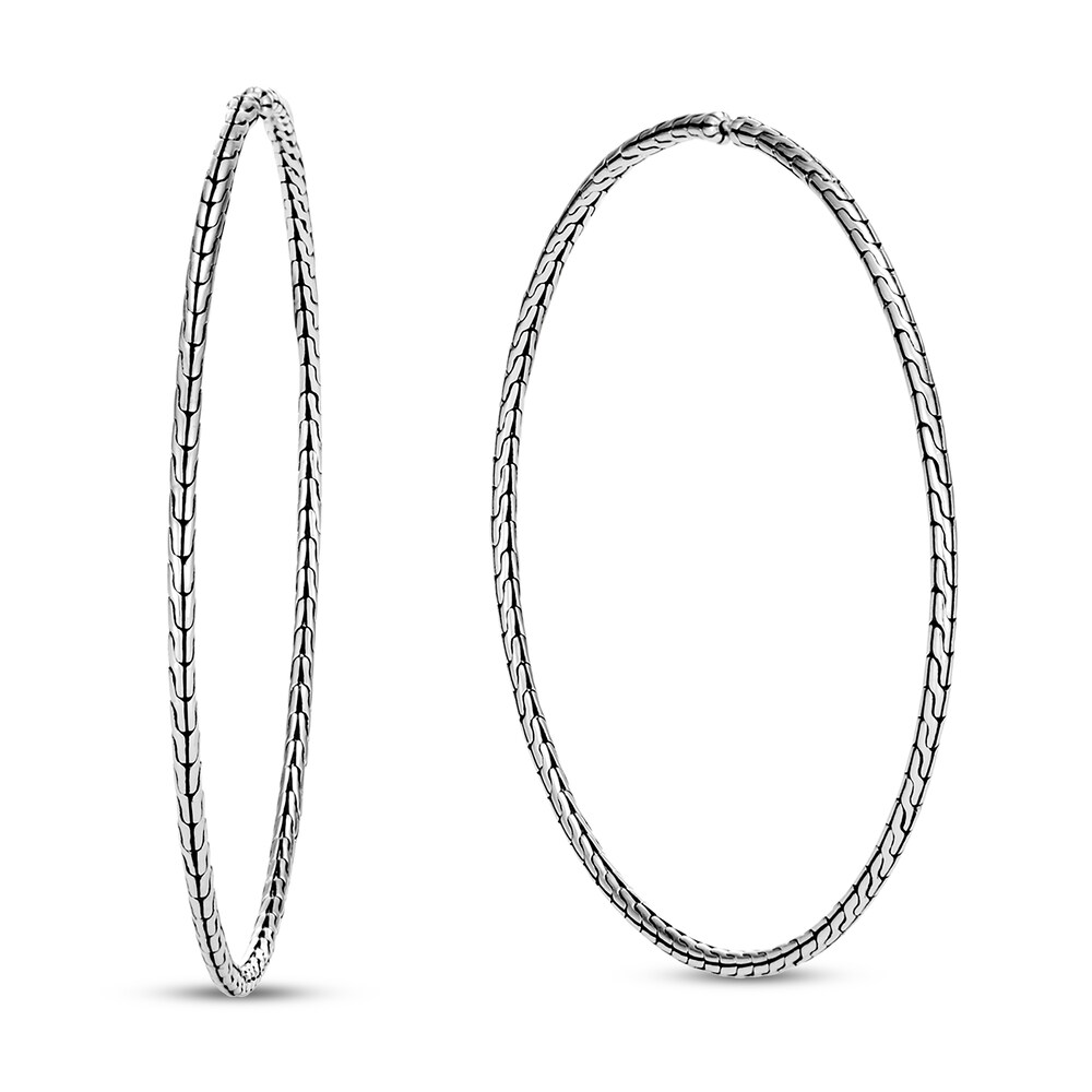 John Hardy Classic Chain Silver Extra-Large Hoop Earrings Sterling Silver 98ThXSr5 John Hardy Classic Chain Silver Extra-Large Hoop Earrings Sterling Silver 98ThXSr5