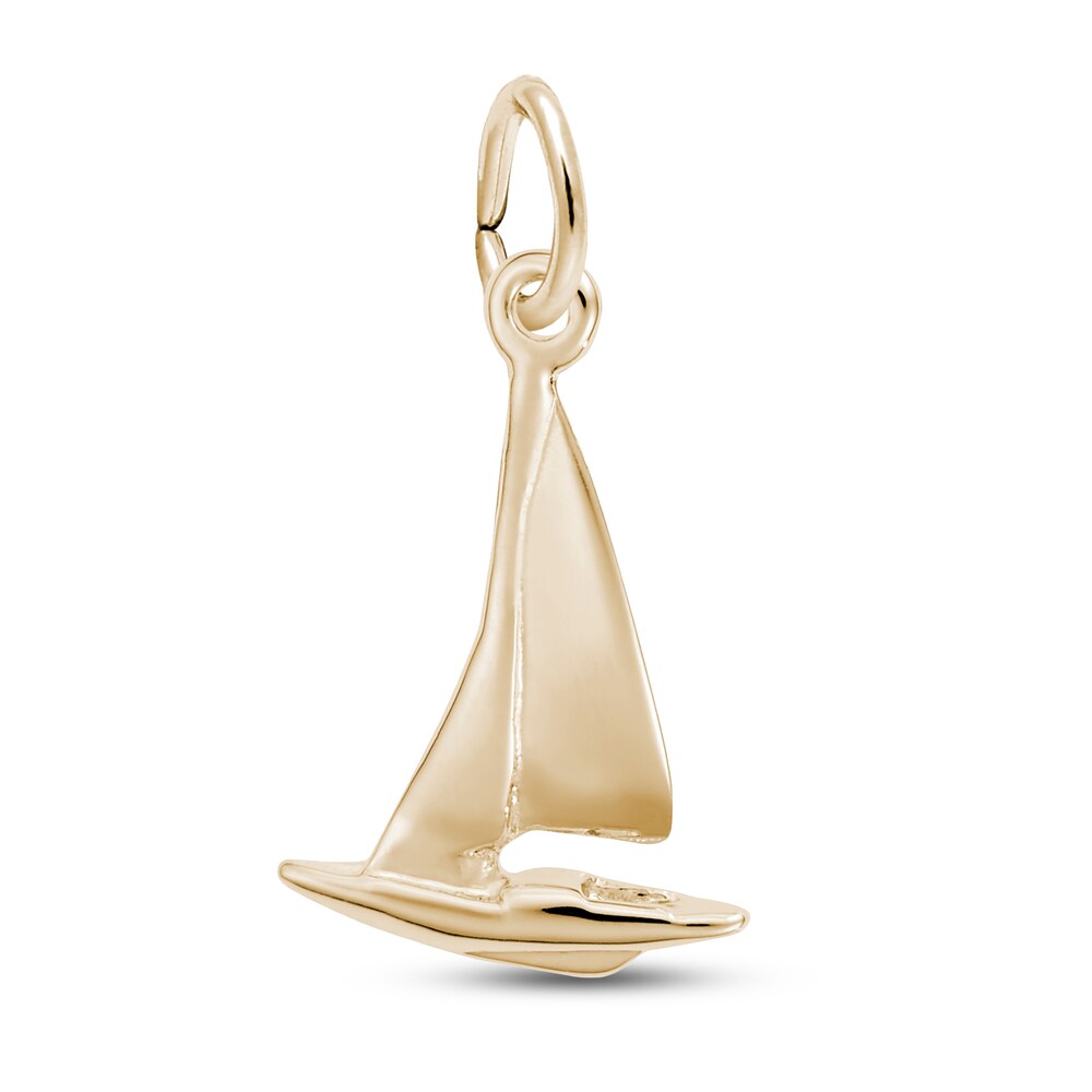 Sailboat Charm 14K Yellow Gold 9C2jDtUb Sailboat Charm 14K Yellow Gold 9C2jDtUb