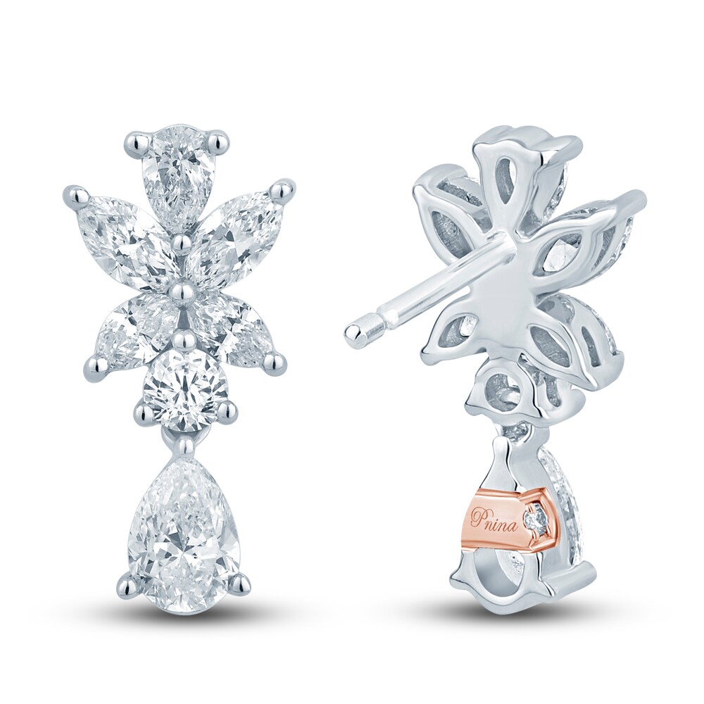 Pnina Tornai Diamond Dangle Earrings 1-1/4 ct tw Pear/Marquise/ Round 14K White Gold 9P9F3HvP Pnina Tornai Diamond Dangle Earrings 1-1/4 ct tw Pear/Marquise/ Round 14K White Gold 9P9F3HvP