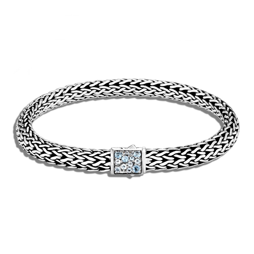 John Hardy Classic Chain Bracelet Aquamarine Black Sapphire Sterling Silver 9hsxidCN John Hardy Classic Chain Bracelet Aquamarine Black Sapphire Sterling Silver 9hsxidCN