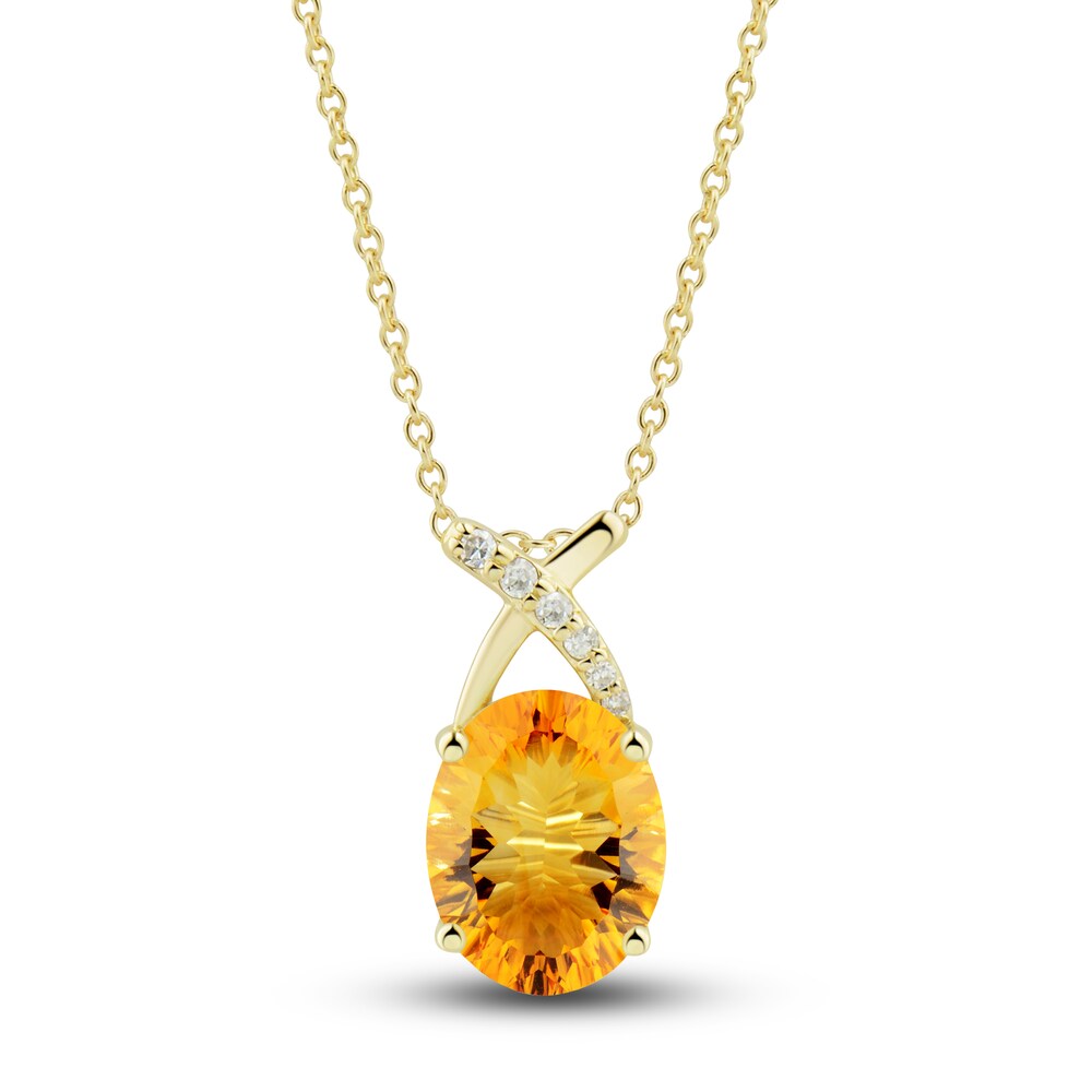 Natural Citrine Ring, Earring & Necklace Set 1/5 ct tw Diamonds 10K Yellow Gold A4LdNy6C Natural Citrine Ring, Earring & Necklace Set 1/5 ct tw Diamonds 10K Yellow Gold A4LdNy6C