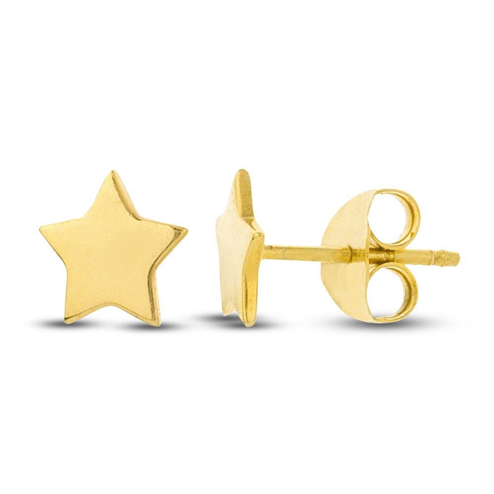 Star Stud Earrings 14K Yellow Gold AQ7T5JLV Star Stud Earrings 14K Yellow Gold AQ7T5JLV
