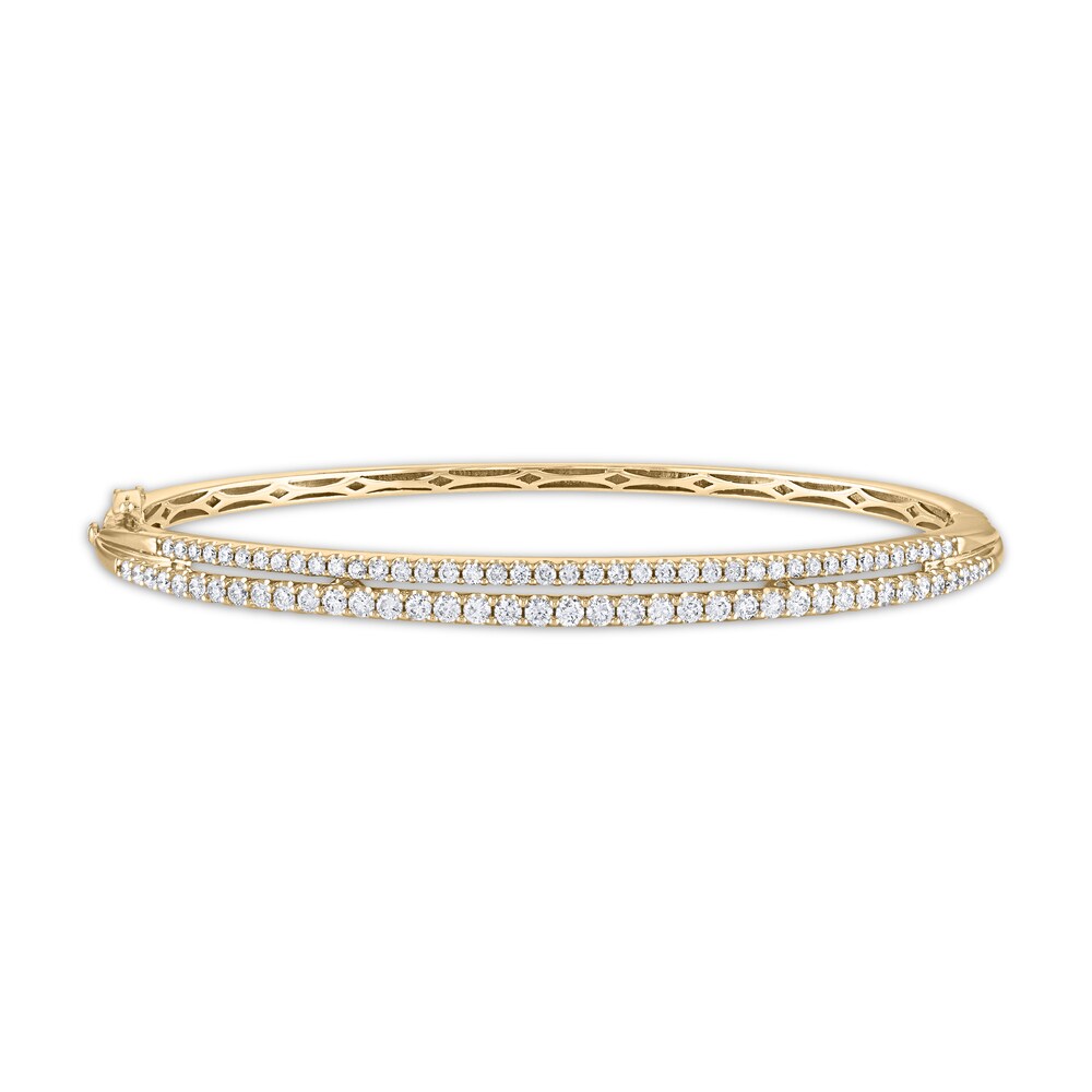 Diamond Smile Bracelet 1-1/2 ct tw Round 14K Yellow Gold AQIXlUzx Diamond Smile Bracelet 1-1/2 ct tw Round 14K Yellow Gold AQIXlUzx