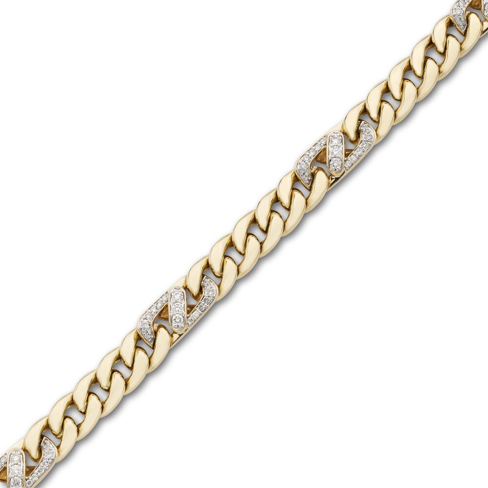Men\'s Diamond Bracelet 1 ct tw 10K Two-Tone Gold AWqVgT4c Men\'s Diamond Bracelet 1 ct tw 10K Two-Tone Gold AWqVgT4c