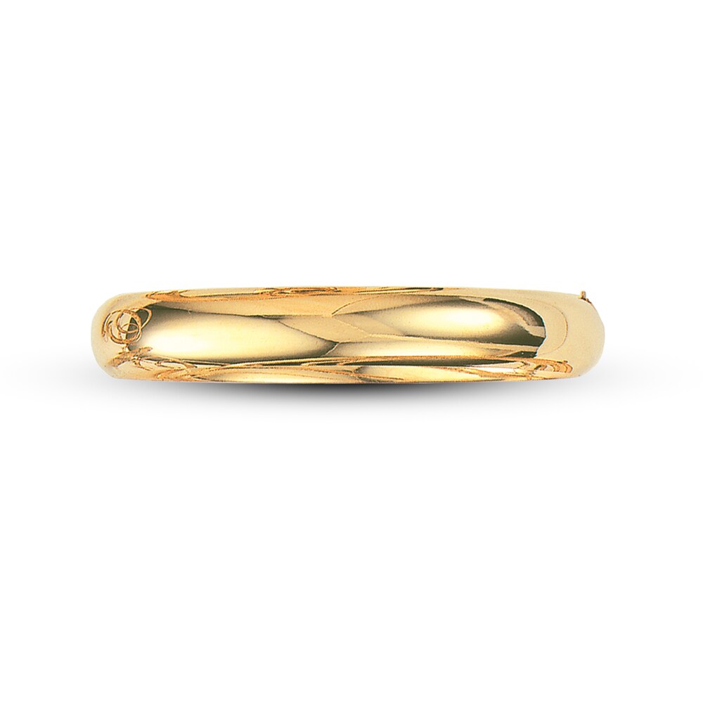 Polished Bangle Bracelet 14K Yellow Gold 7" Ah8MMjzg Polished Bangle Bracelet 14K Yellow Gold 7" Ah8MMjzg