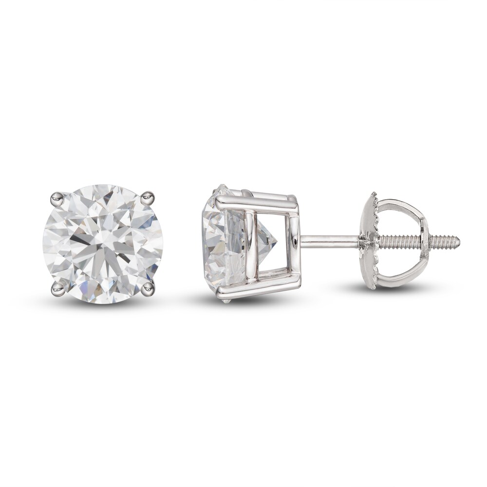 Lab-Created Diamond Earrings 3 ct tw Round 14K White Gold (SI2/F) B1Moqps3 Lab-Created Diamond Earrings 3 ct tw Round 14K White Gold (SI2/F) B1Moqps3