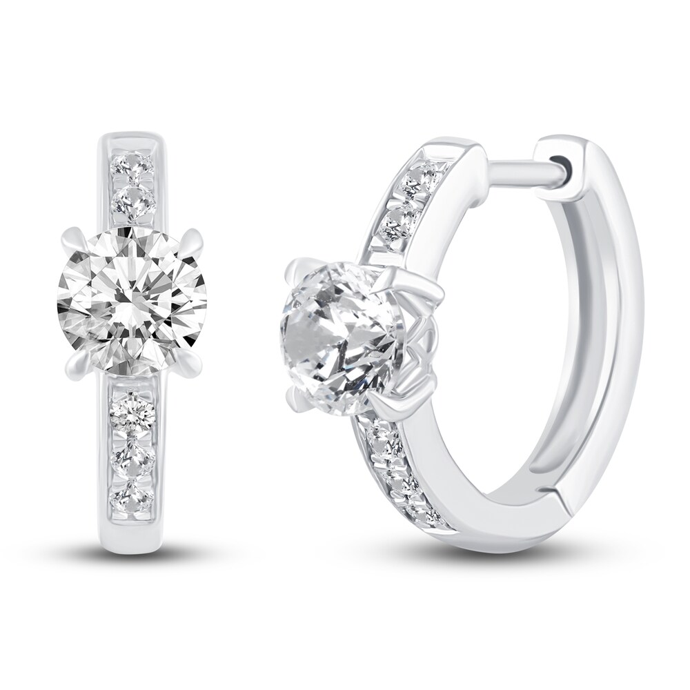 Certified Lab-Created Diamond Huggie Hoop Earrings 1-3/4 ct tw Round 14K White Gold B5CkcY7i Certified Lab-Created Diamond Huggie Hoop Earrings 1-3/4 ct tw Round 14K White Gold B5CkcY7i
