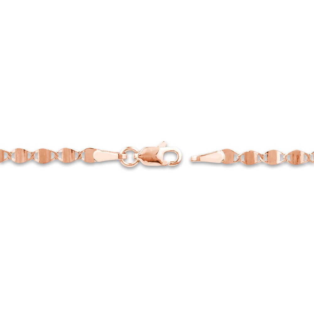 Diamond-Cut Valentino Bracelet 14K Rose Gold 7.5\" Adj. BDzzWG3k Diamond-Cut Valentino Bracelet 14K Rose Gold 7.5\" Adj. BDzzWG3k
