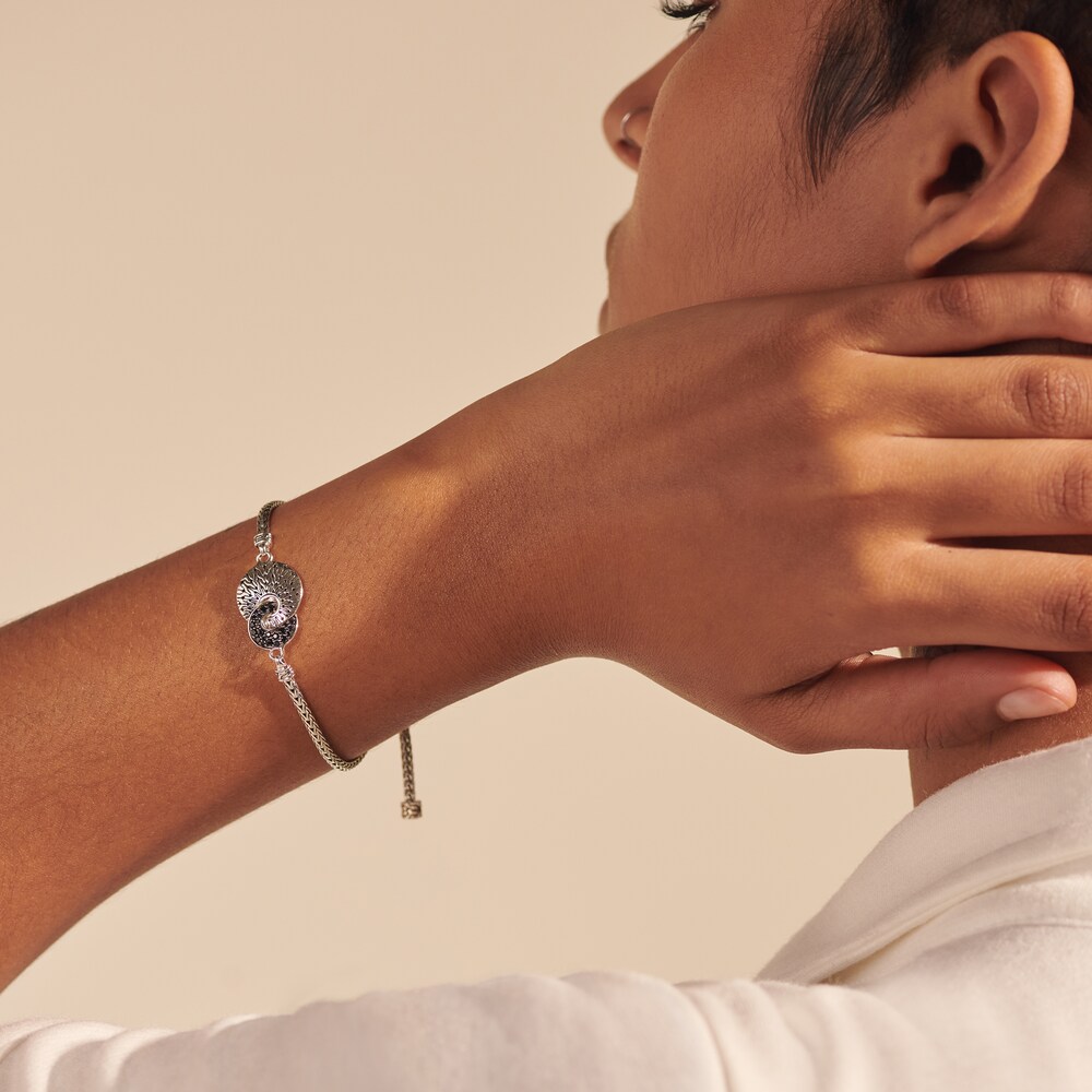 John Hardy Classic Chain Natural Black Spinel & Natural Black Sapphire Bolo Bracelet Sterling Silver BGjQPaIc John Hardy Classic Chain Natural Black Spinel & Natural Black Sapphire Bolo Bracelet Sterling Silver BGjQPaIc