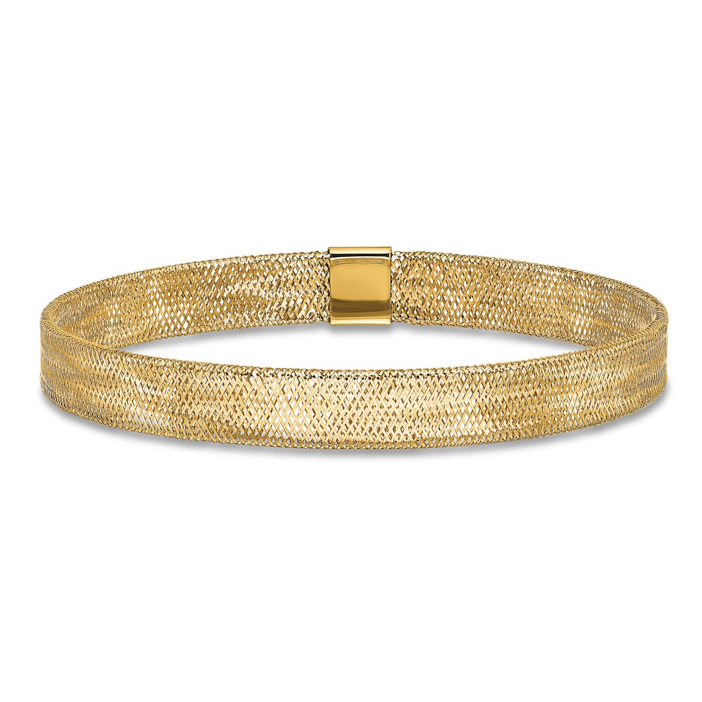 Polished Stretch Bangle 14K Yellow Gold BRdSZkqo Polished Stretch Bangle 14K Yellow Gold BRdSZkqo