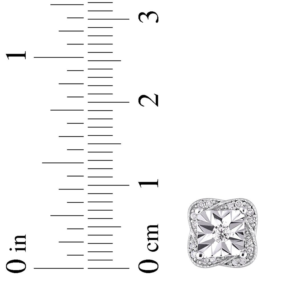 Diamond Stud Earrings 1/6 ct tw Round 10K White Gold BgTFV2Xd Diamond Stud Earrings 1/6 ct tw Round 10K White Gold BgTFV2Xd