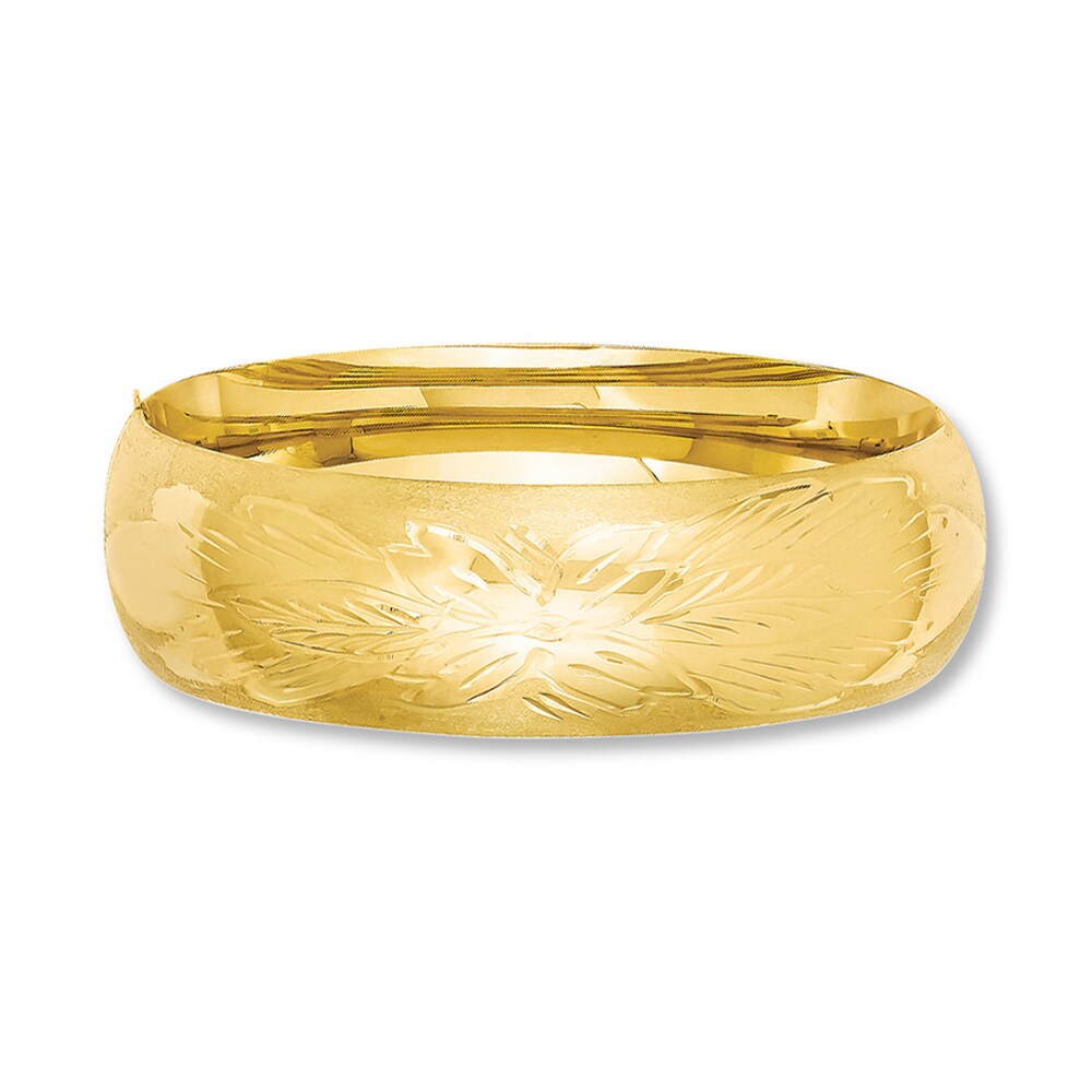 Bangle Bracelet 14K Yellow Gold 7 Length BxppaOC3 Bangle Bracelet 14K Yellow Gold 7 Length BxppaOC3