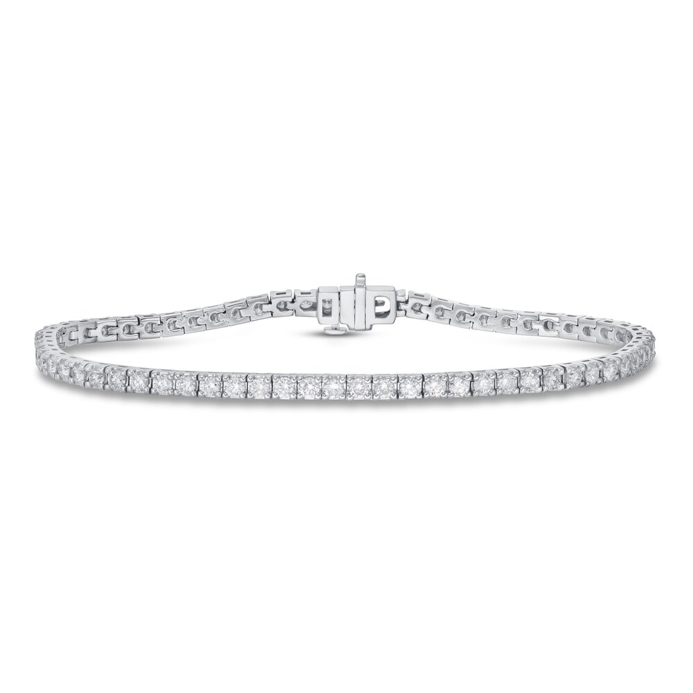 Lab-Created Diamond Bracelet 3 ct tw Round 14K White Gold C0Nu5ynU Lab-Created Diamond Bracelet 3 ct tw Round 14K White Gold C0Nu5ynU