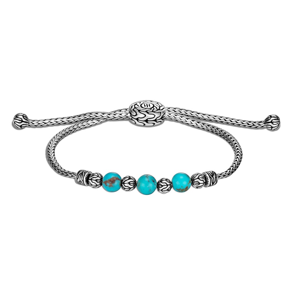 John Hardy Classic Chain Pull Through Bracelet in Silver with Gemstone, Medium - Large C21moB8A John Hardy Classic Chain Pull Through Bracelet in Silver with Gemstone, Medium - Large C21moB8A