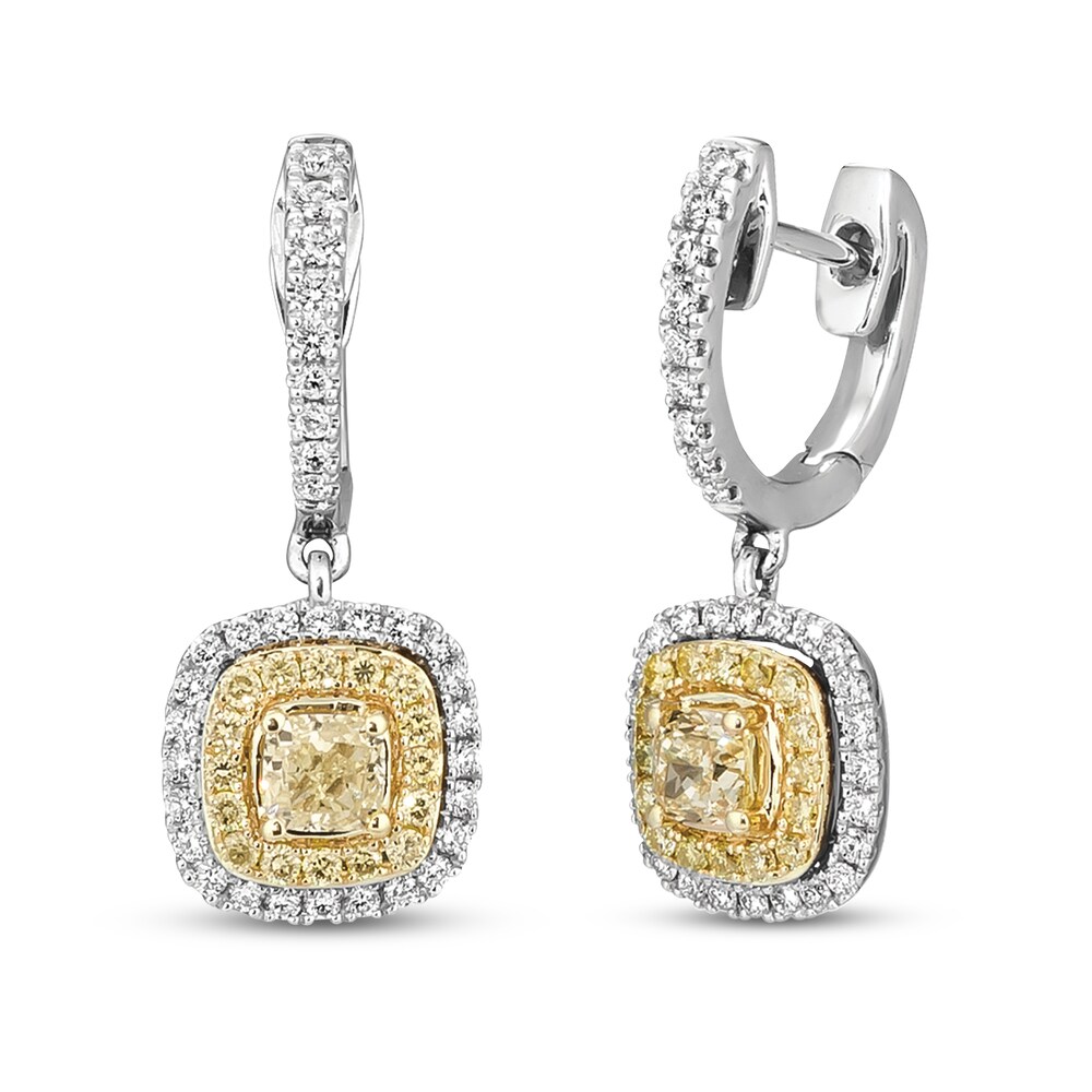 Le Vian Sunny Yellow Diamond Dangle Earrings 1-1/6 ct tw 14K Two-Tone Gold CNp2lVvU Le Vian Sunny Yellow Diamond Dangle Earrings 1-1/6 ct tw 14K Two-Tone Gold CNp2lVvU