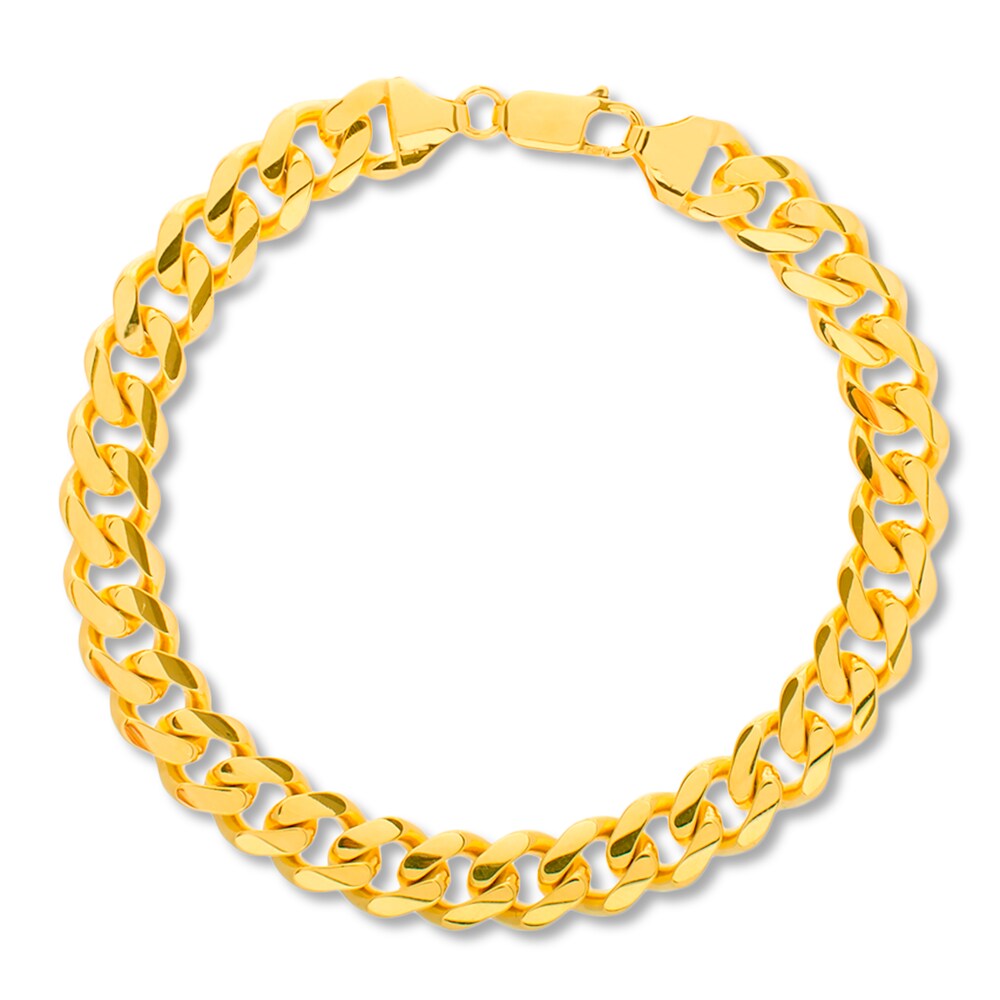 Curb Chain Bracelet 14K Yellow Gold 8.5" CfHkiRcE Curb Chain Bracelet 14K Yellow Gold 8.5" CfHkiRcE