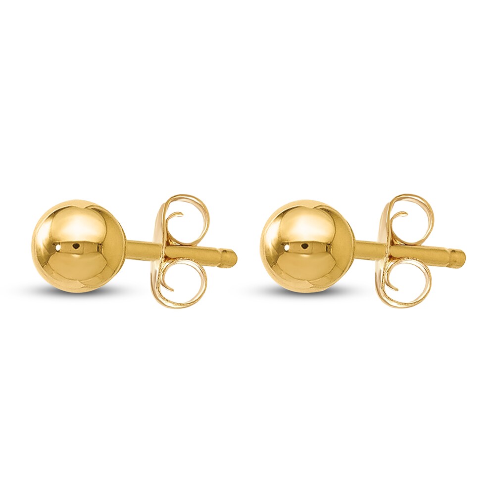 Ball Stud Earrings 14K Yellow Gold 3MM CgNevdup Ball Stud Earrings 14K Yellow Gold 3MM CgNevdup