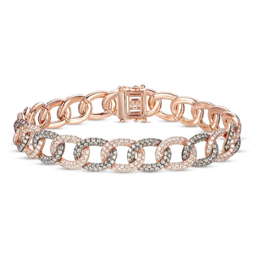 Le Vian Chocolate Diamond Bracelet 6-1/3 ct tw 14K Strawberry Gold ColUl91e