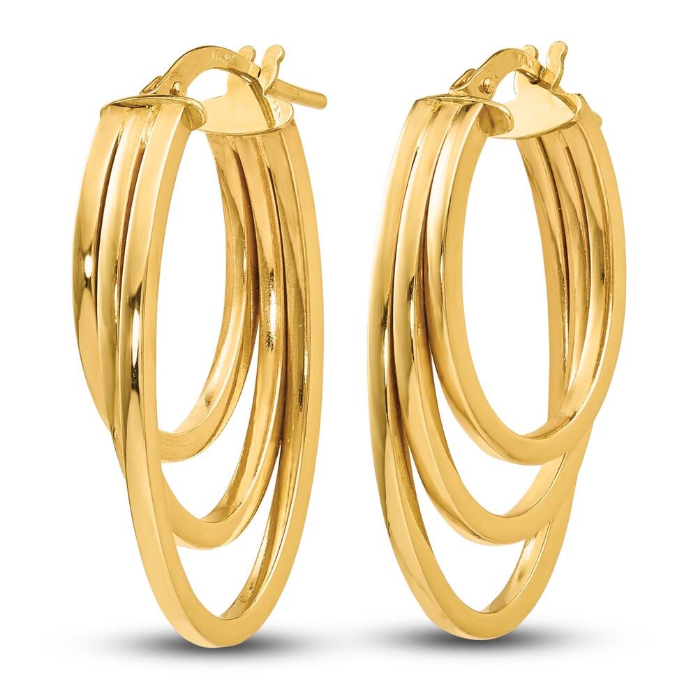 High-Polish Hoop Earrings 14K Yellow Gold D7p6iy8a High-Polish Hoop Earrings 14K Yellow Gold D7p6iy8a