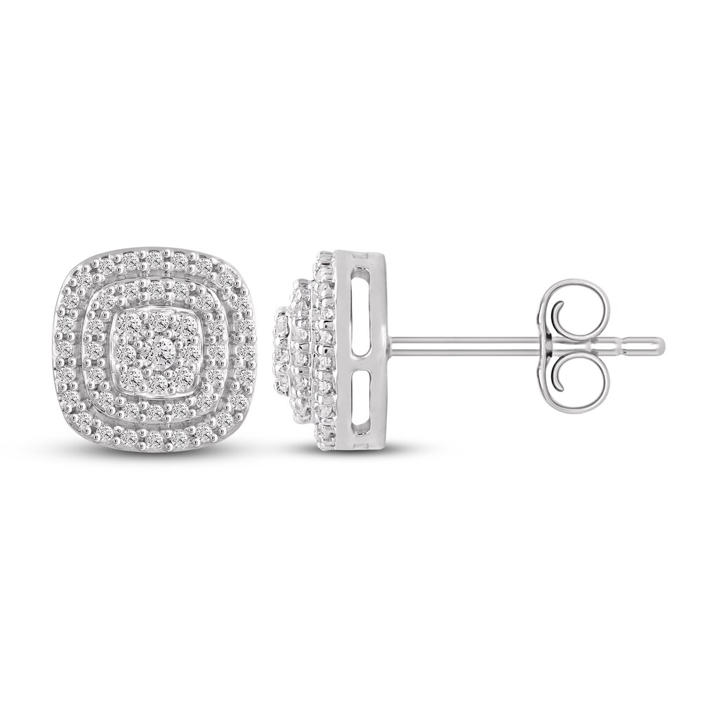 Diamond Stud Earrings 1/4 ct tw Round 10K White Gold D8FfHbeN Diamond Stud Earrings 1/4 ct tw Round 10K White Gold D8FfHbeN