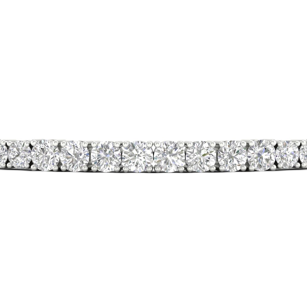 Lab-Created Diamond Bolo Bracelet 5 ct tw Round 14K White Gold DEpbS5kI Lab-Created Diamond Bolo Bracelet 5 ct tw Round 14K White Gold DEpbS5kI