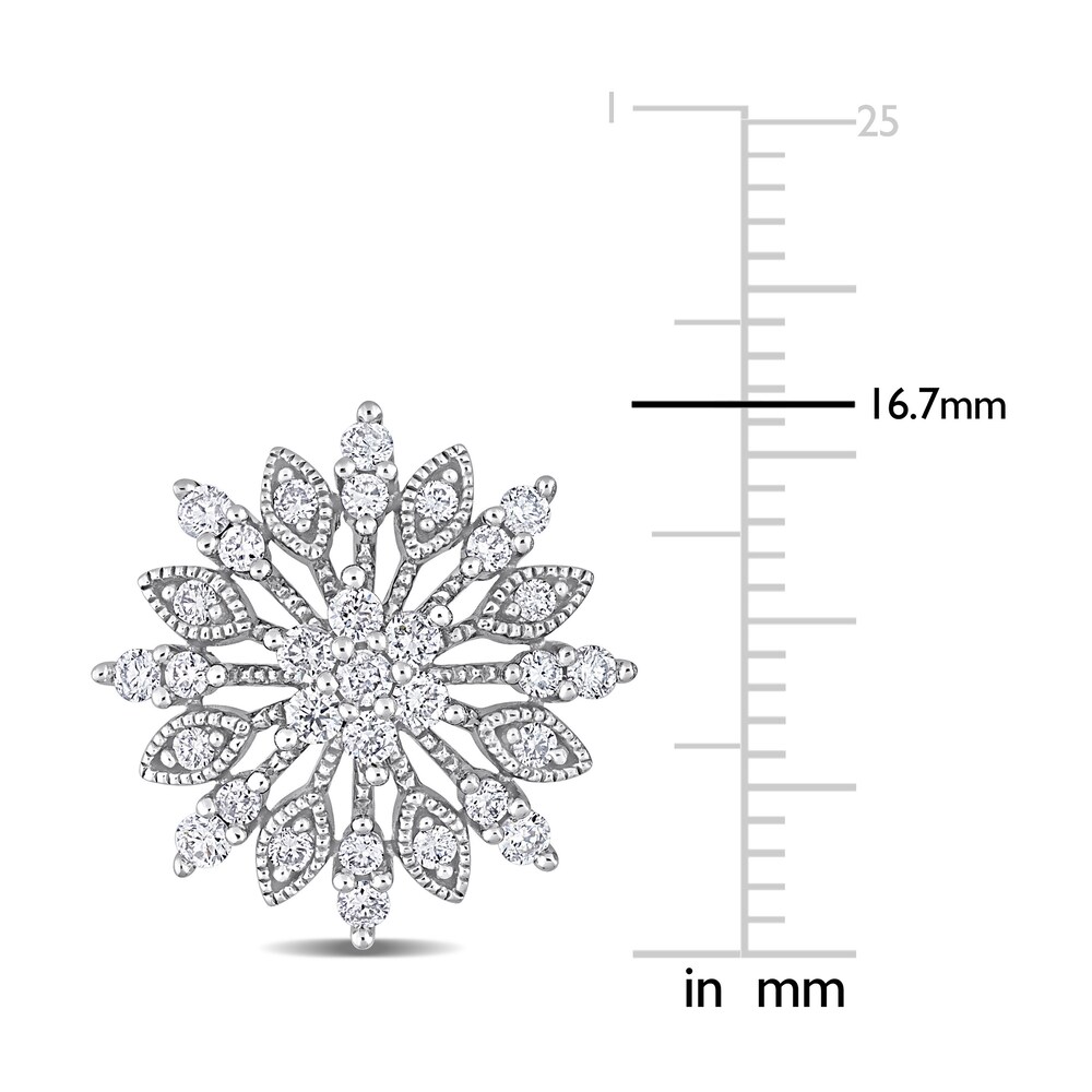 Diamond Star Stud Earrings 1 ct tw Round 14K White Gold DNWYX9zr Diamond Star Stud Earrings 1 ct tw Round 14K White Gold DNWYX9zr