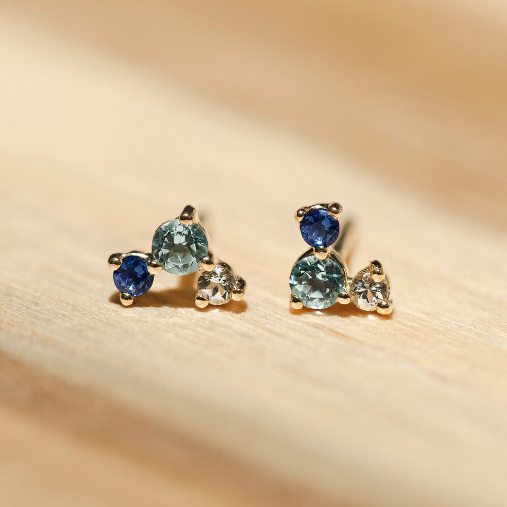 Juliette Maison Natural Multi-Gemstone Constellation Stud Earrings 10K Yellow Gold DdVerMS7 Juliette Maison Natural Multi-Gemstone Constellation Stud Earrings 10K Yellow Gold DdVerMS7