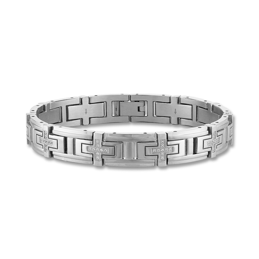 Men's Diamond Bracelet 1/2 ct tw Round Stainless Steel DhkqYehH Men's Diamond Bracelet 1/2 ct tw Round Stainless Steel DhkqYehH
