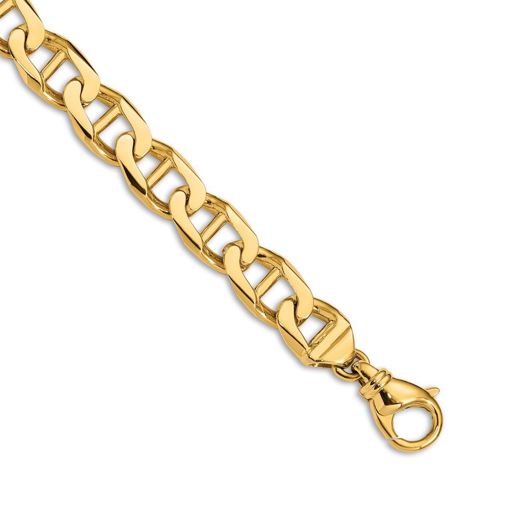 Men\'s Anchor Link Bracelet 14K Yellow Gold 10.3mm 9\" Dlgt3gE6 Men\'s Anchor Link Bracelet 14K Yellow Gold 10.3mm 9\" Dlgt3gE6